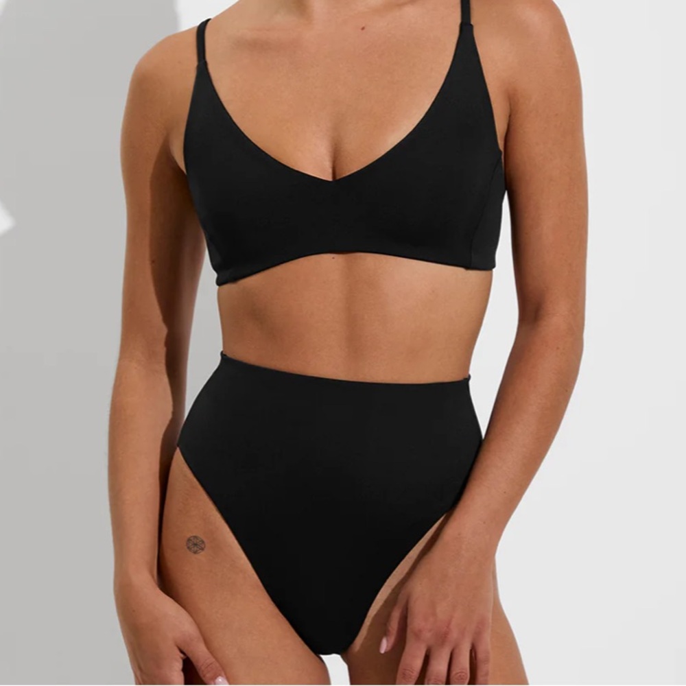 Left On Friday Hi Hi Black Bikini Bottoms